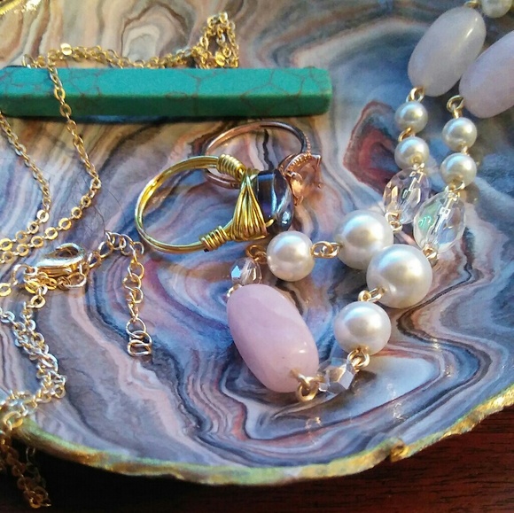 Marbled Jewelry Dish - Picture 2 of 2